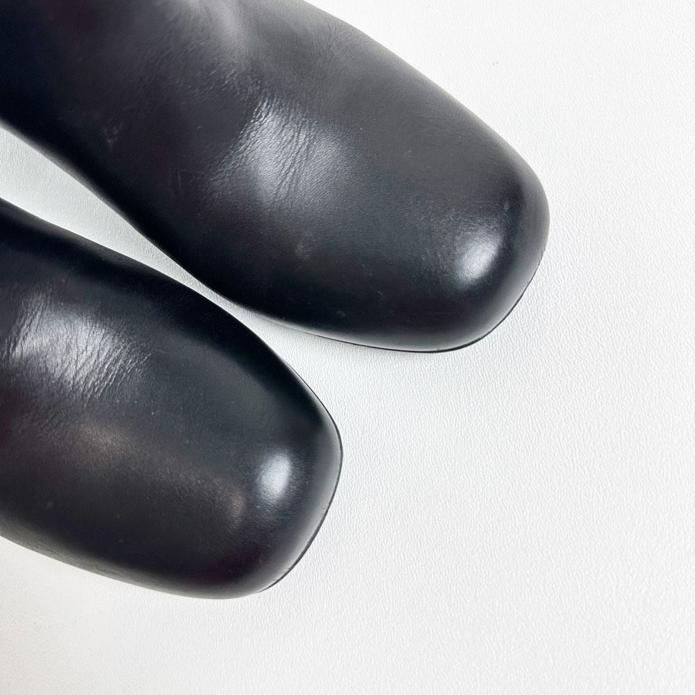 GUCCI Kesha Buckle Ankle Boots 36.5 US 6.5 Black Smooth Leather Heeled Booties - Picture 4 of 13